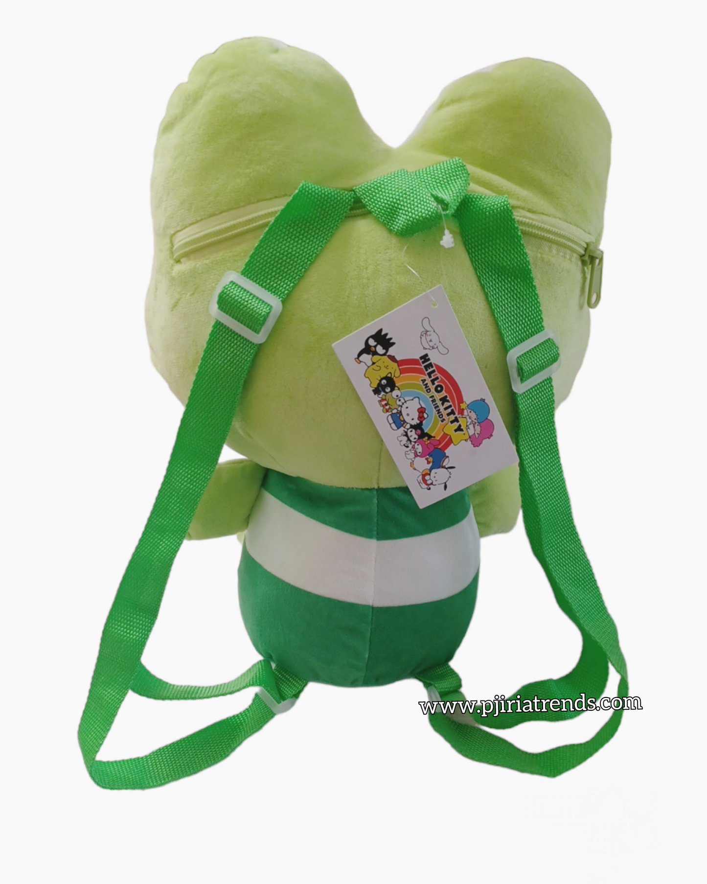 Original Sanrio Keroppi 14" Soft Plush Backpack.