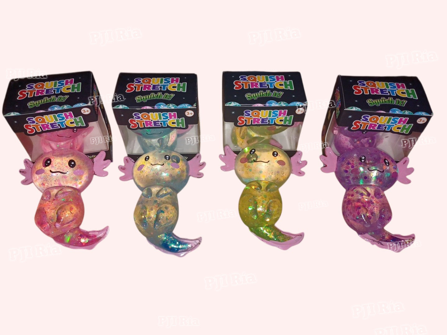 Axolotl Sugar Glitter Squishy Toy