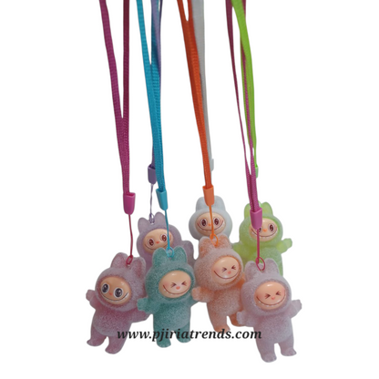 Mini Adorable Labubu Keychain Pendant Holder