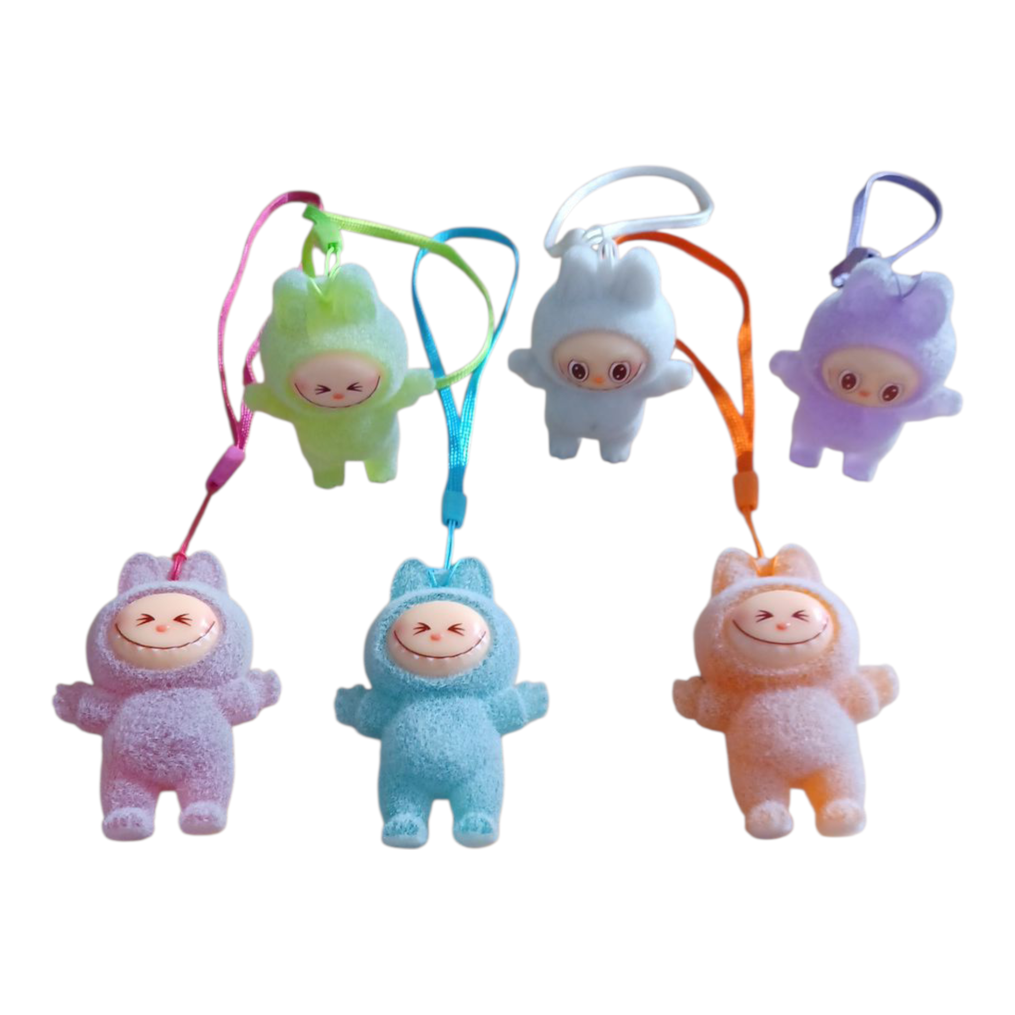 Mini Adorable Labubu Keychain Pendant Holder