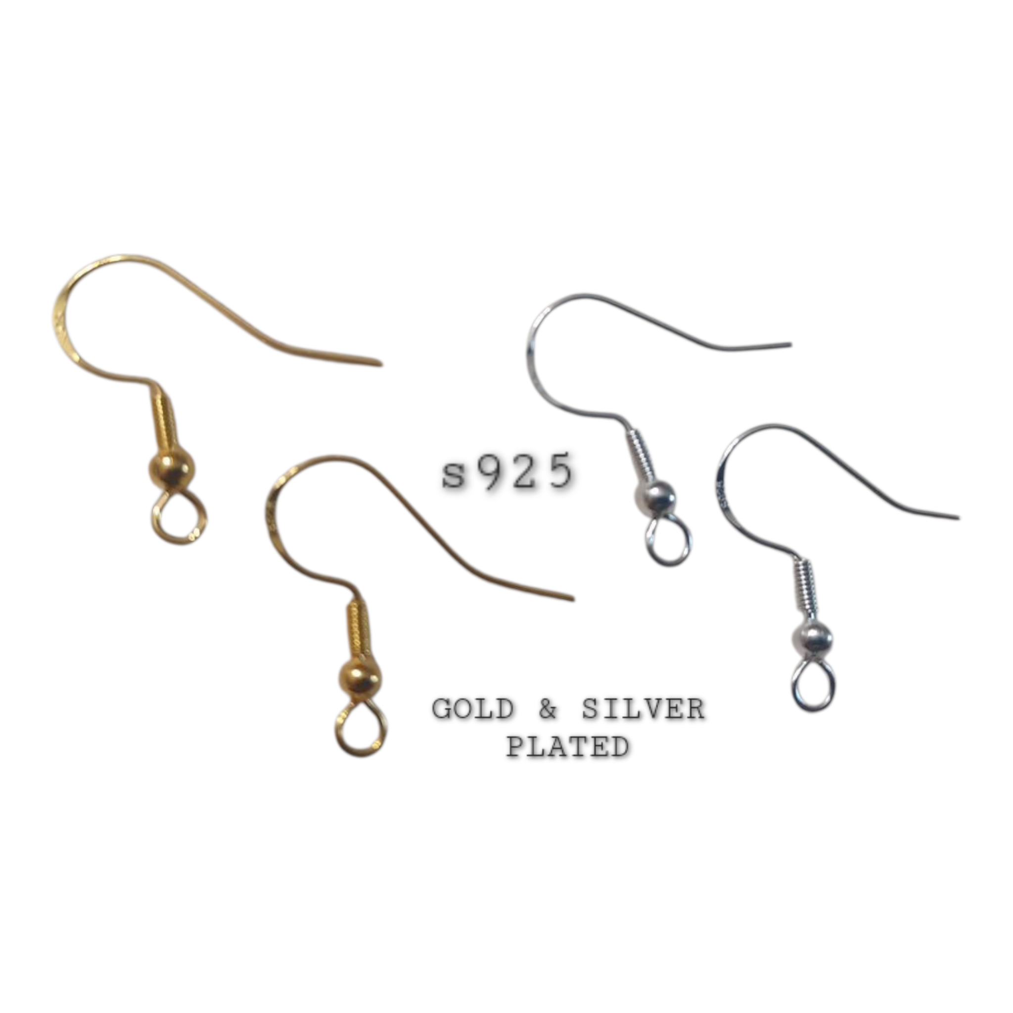 Cute Dress Handmade Mostacilla Gold/ Silver Plated Fish Hook Earrings