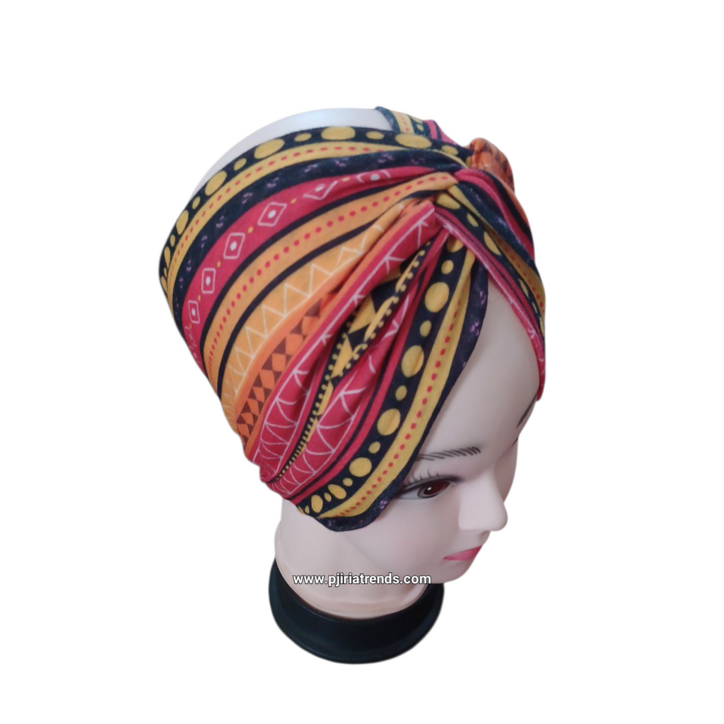 Handmade Bohemian Twist Wide Turban Headband