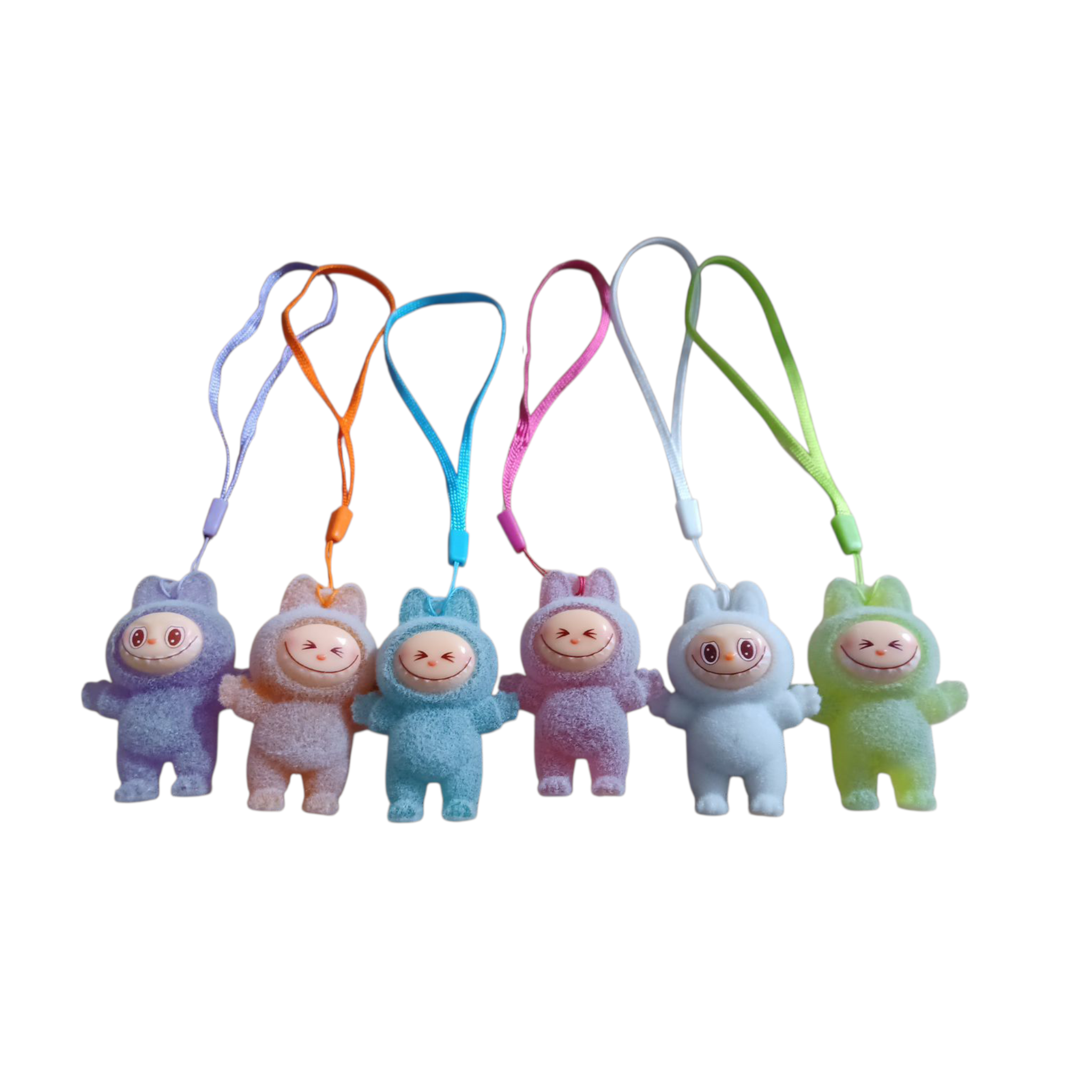 Mini Adorable Labubu Keychain Pendant Holder