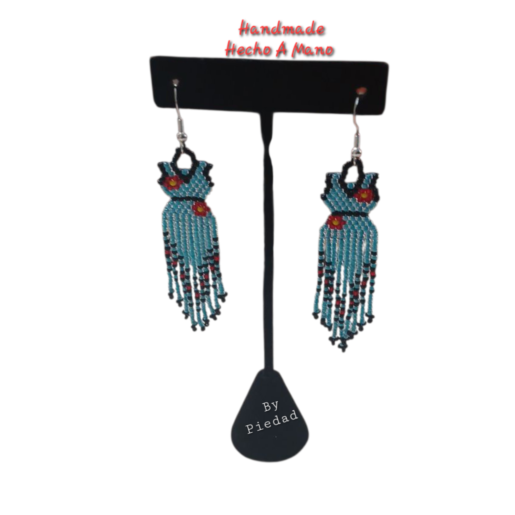 Cute Dress Handmade Mostacilla Gold/ Silver Plated Fish Hook Earrings