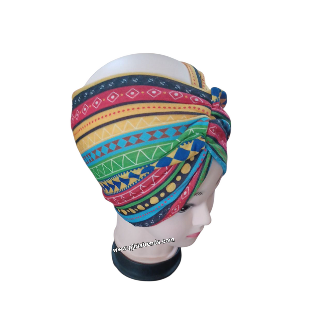 Handmade Bohemian Twist Wide Turban Headband