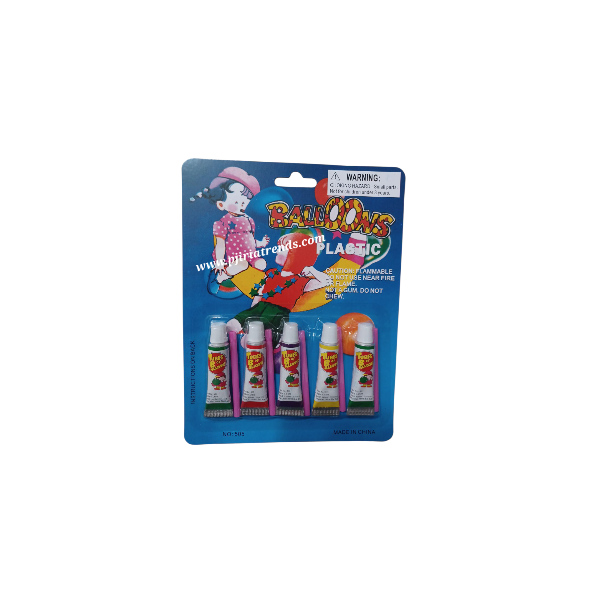 BALLOONS BUBBLE PLASTIC (PK of 5Pcs)