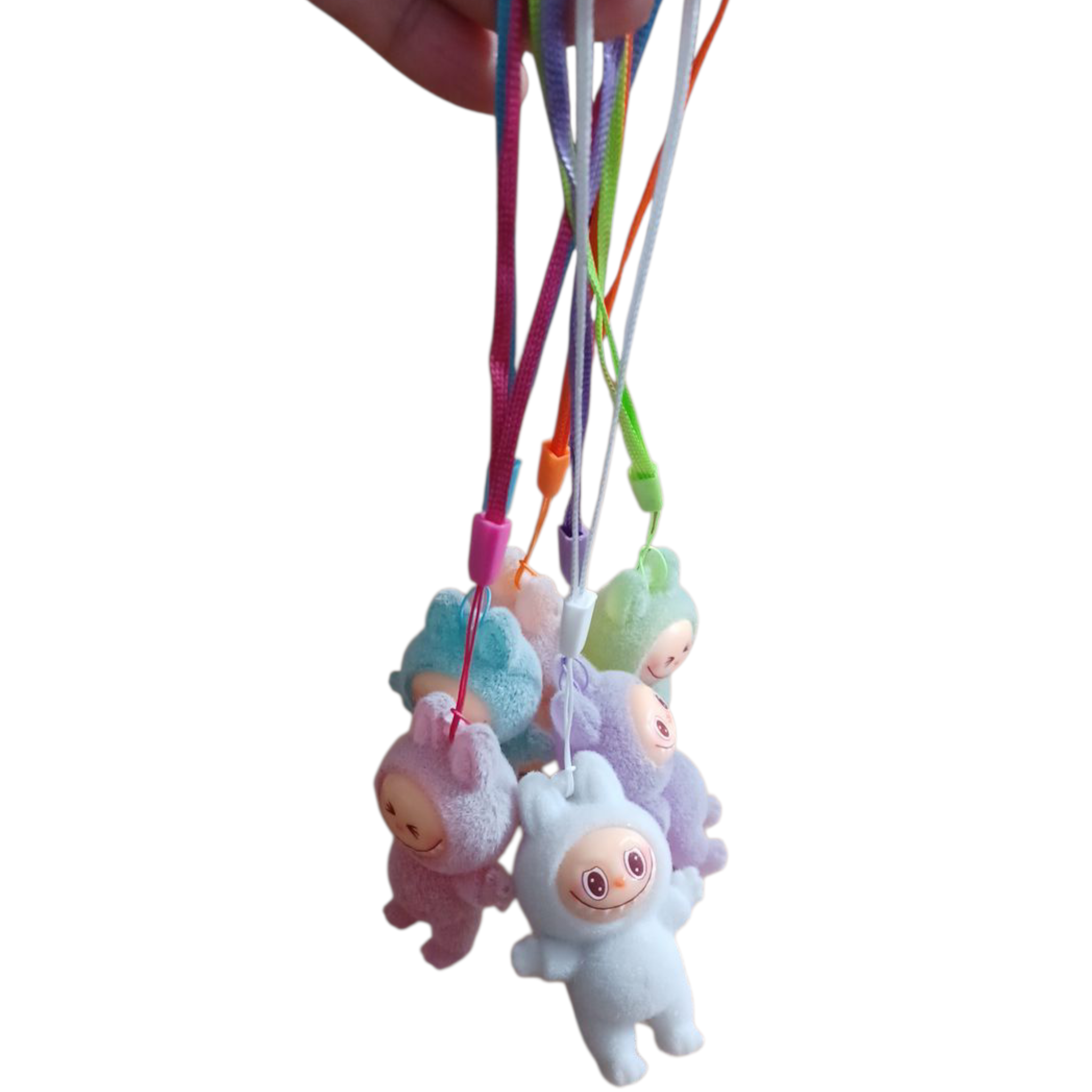 Mini Adorable Labubu Keychain Pendant Holder