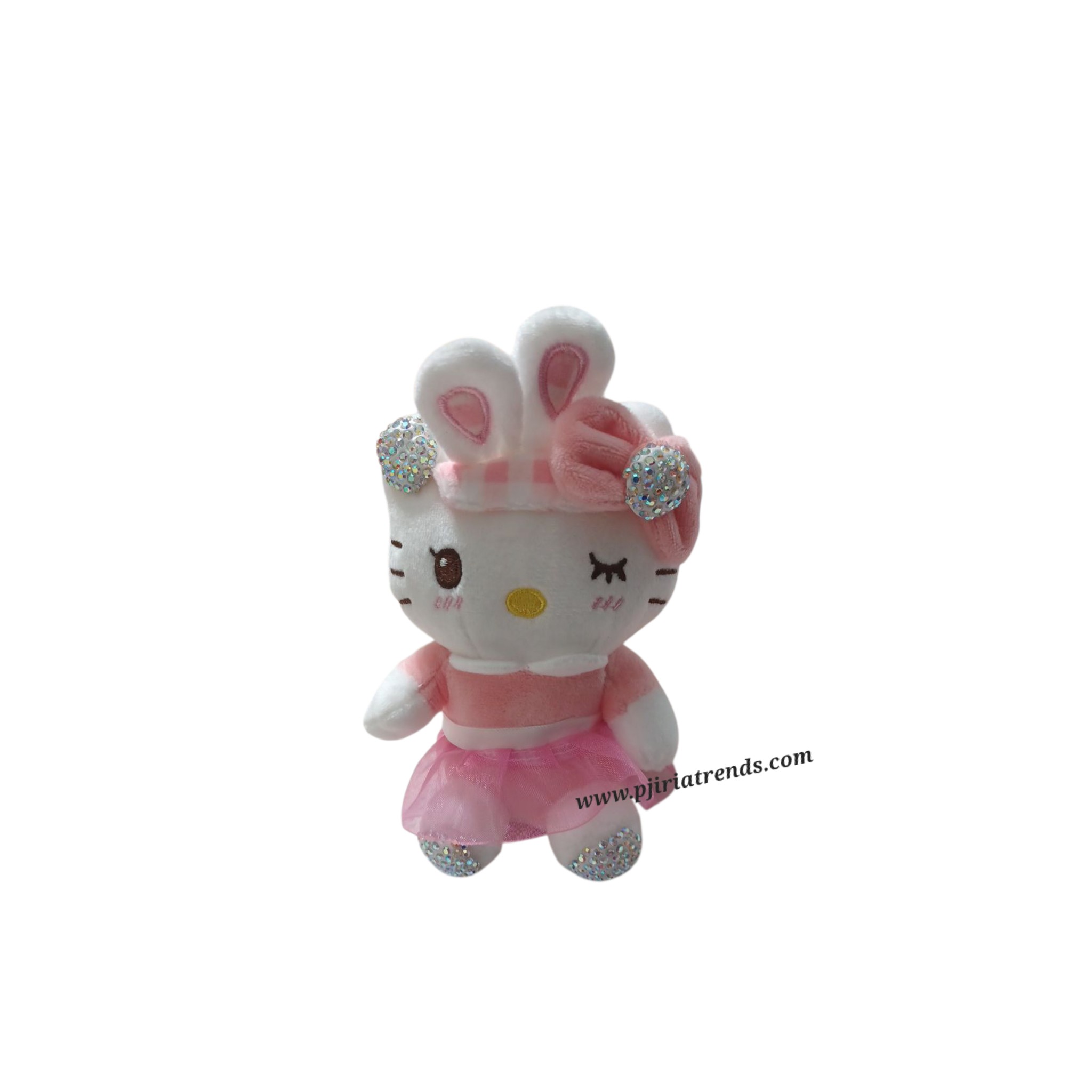 Cute HK Plushie Rhinestones Keychain