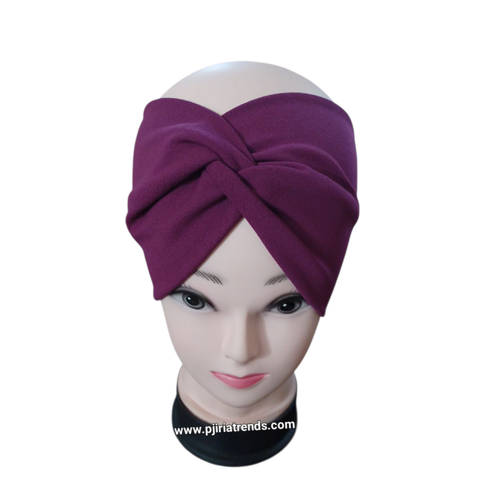 Handmade Bohemian Twist Wide Turban Headband