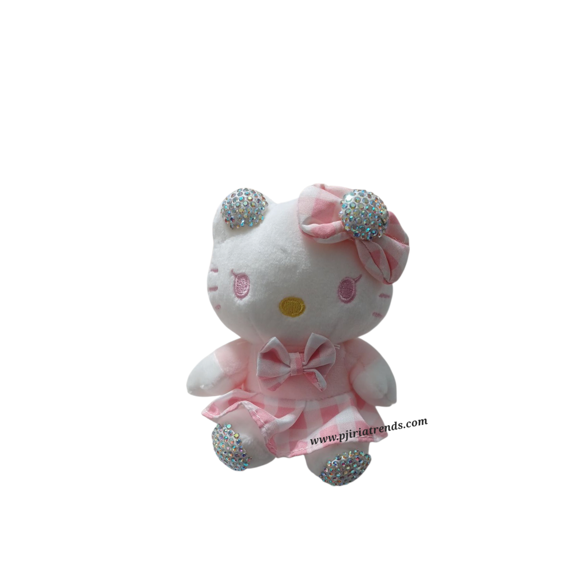 Cute HK Plushie Rhinestones Keychain