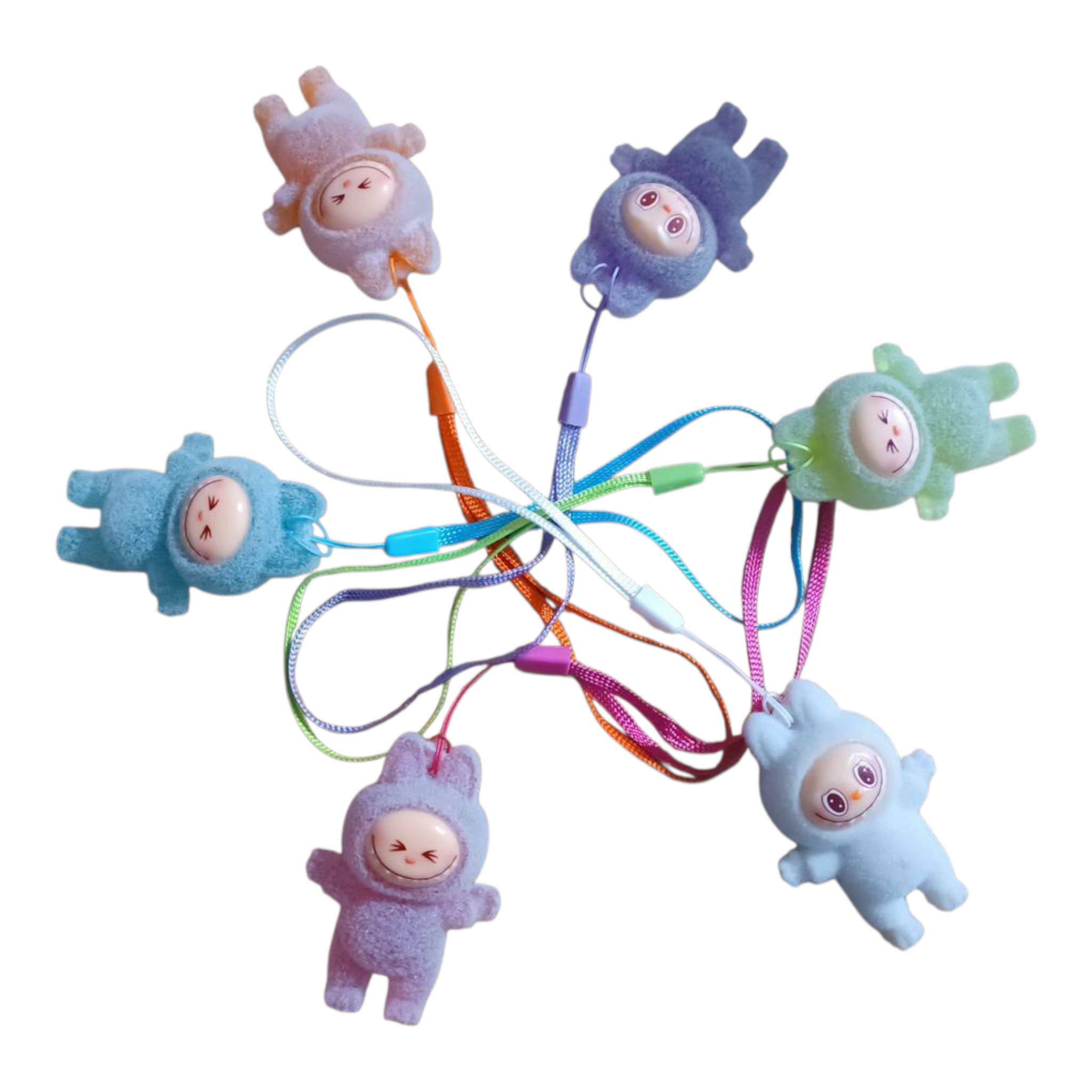 Mini Adorable Labubu Keychain Pendant Holder