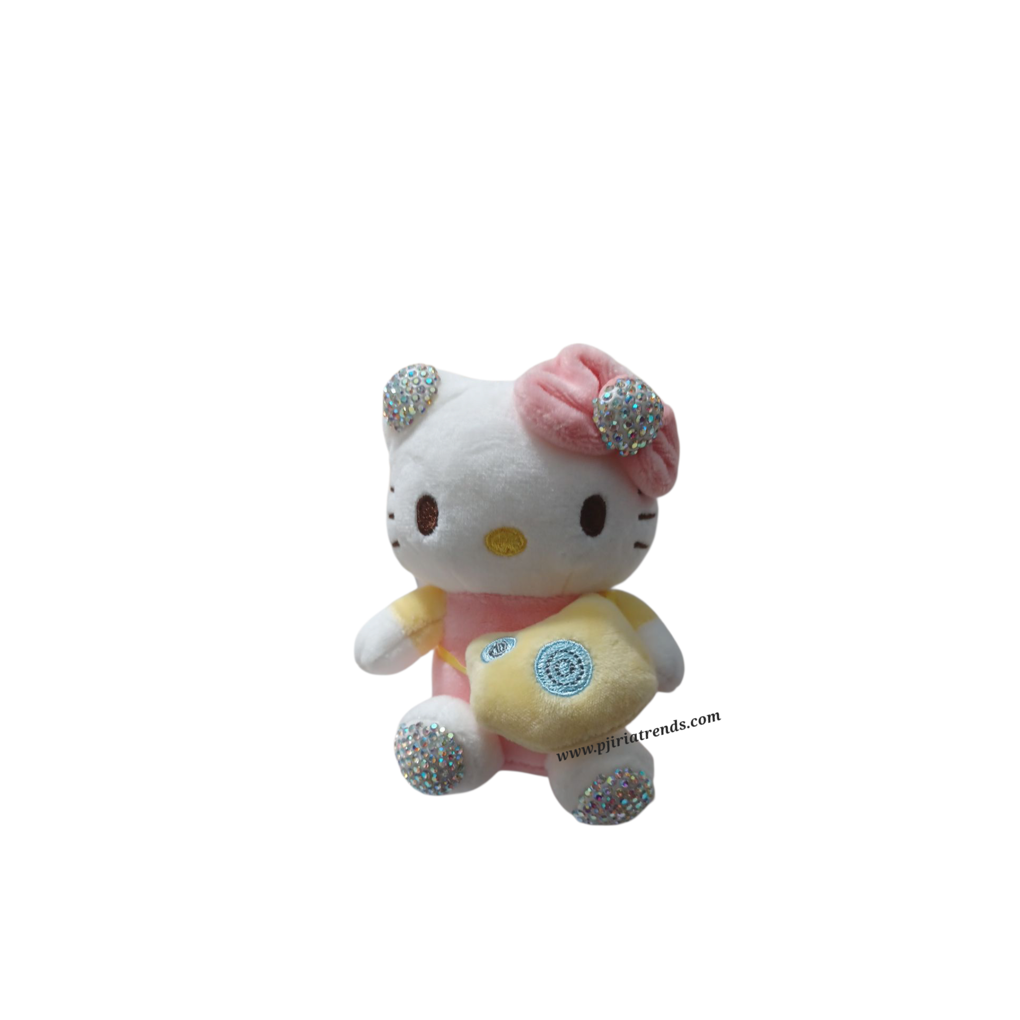Cute HK Plushie Rhinestones Keychain