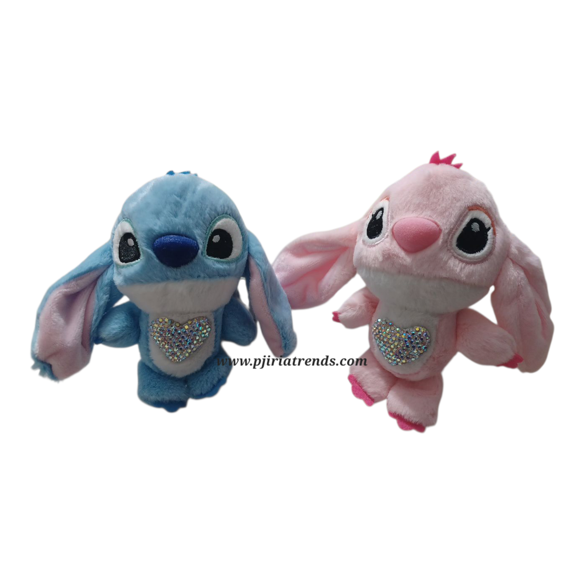 Cute Plushie Stitch Rhinestones Keychain