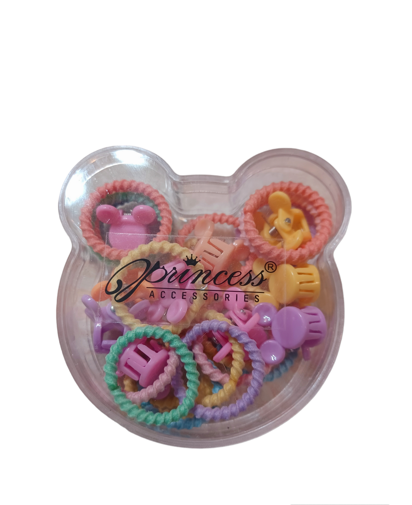 Colorful Mickey Mouse Mini Jaws with hair ties