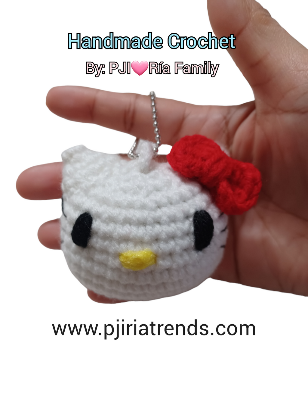 Adorable Crochet Cartoon Characters Keychain Pendant