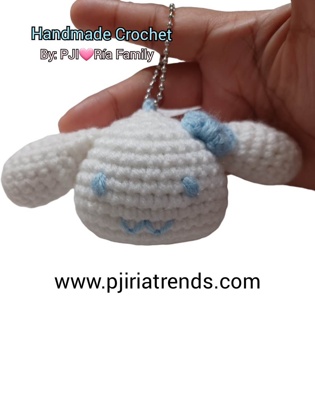 Adorable Crochet Cartoon Characters Keychain Pendant