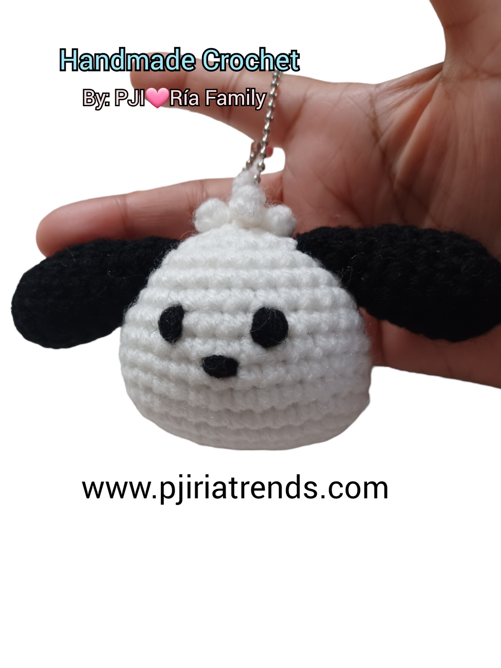 Adorable Crochet Cartoon Characters Keychain Pendant