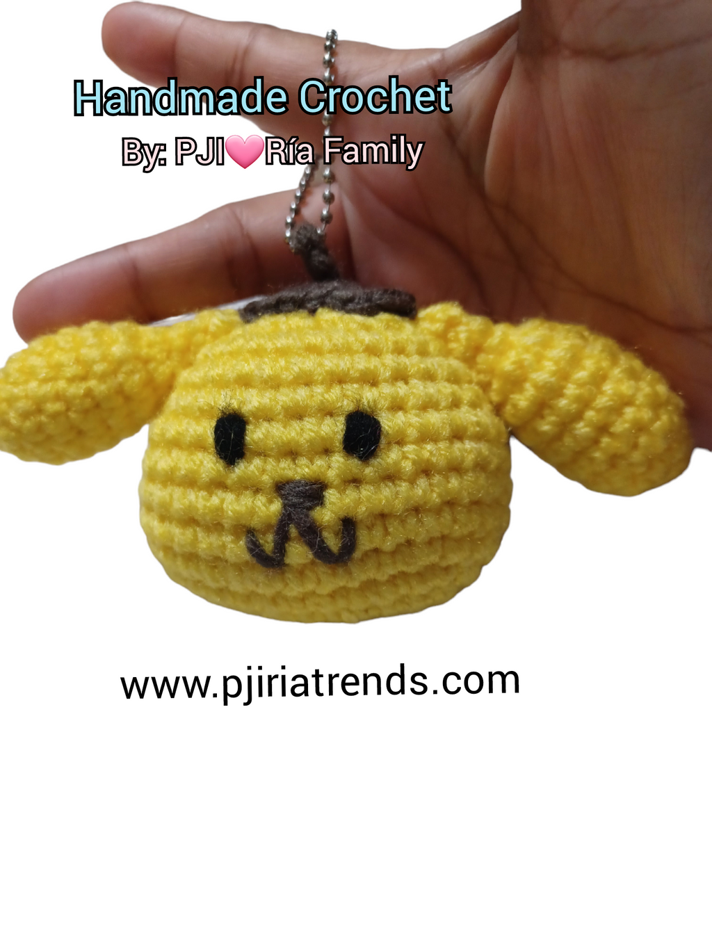 Adorable Crochet Cartoon Characters Keychain Pendant