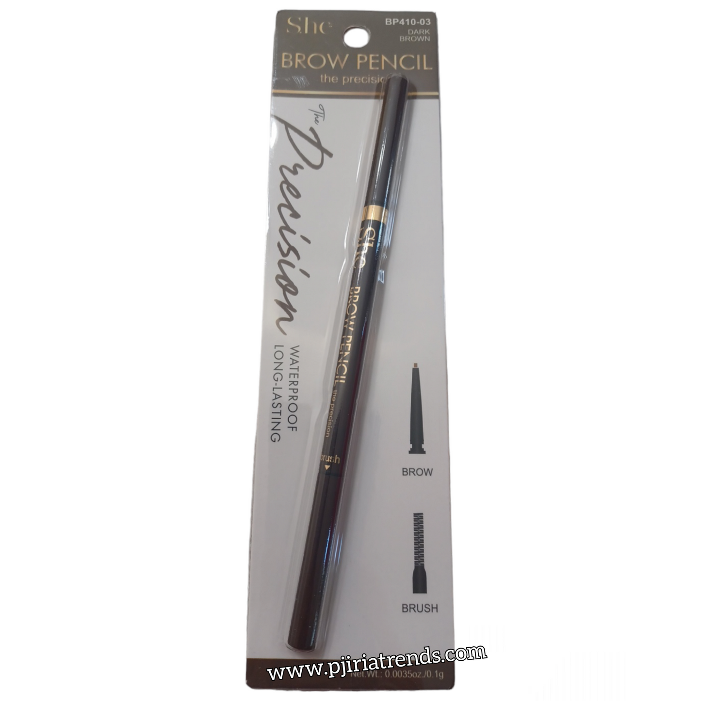 Precision Waterproof Matte Retractable Brow Pencil