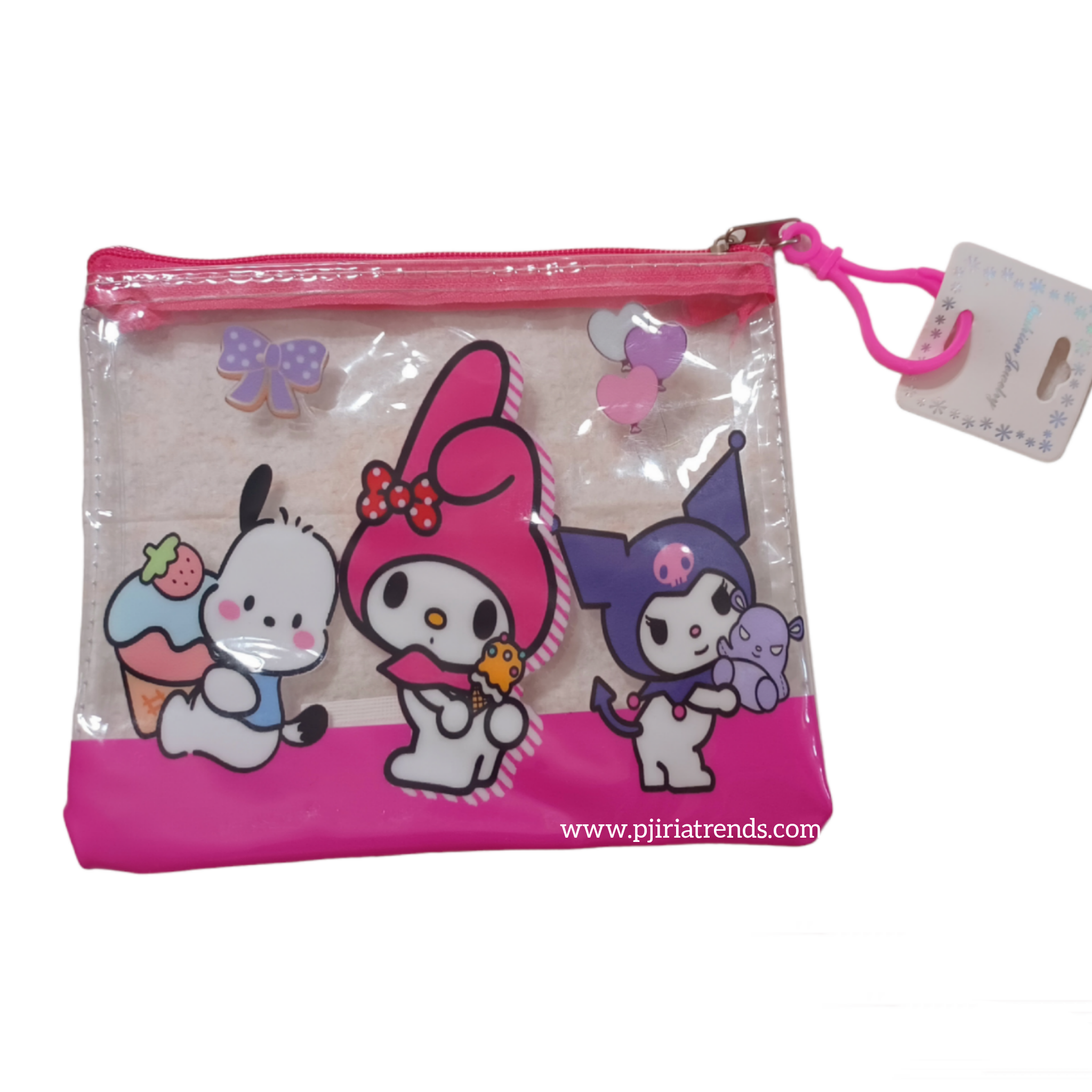 Transparent Hello Kitty Friends Small Makeup/ Purse Bag