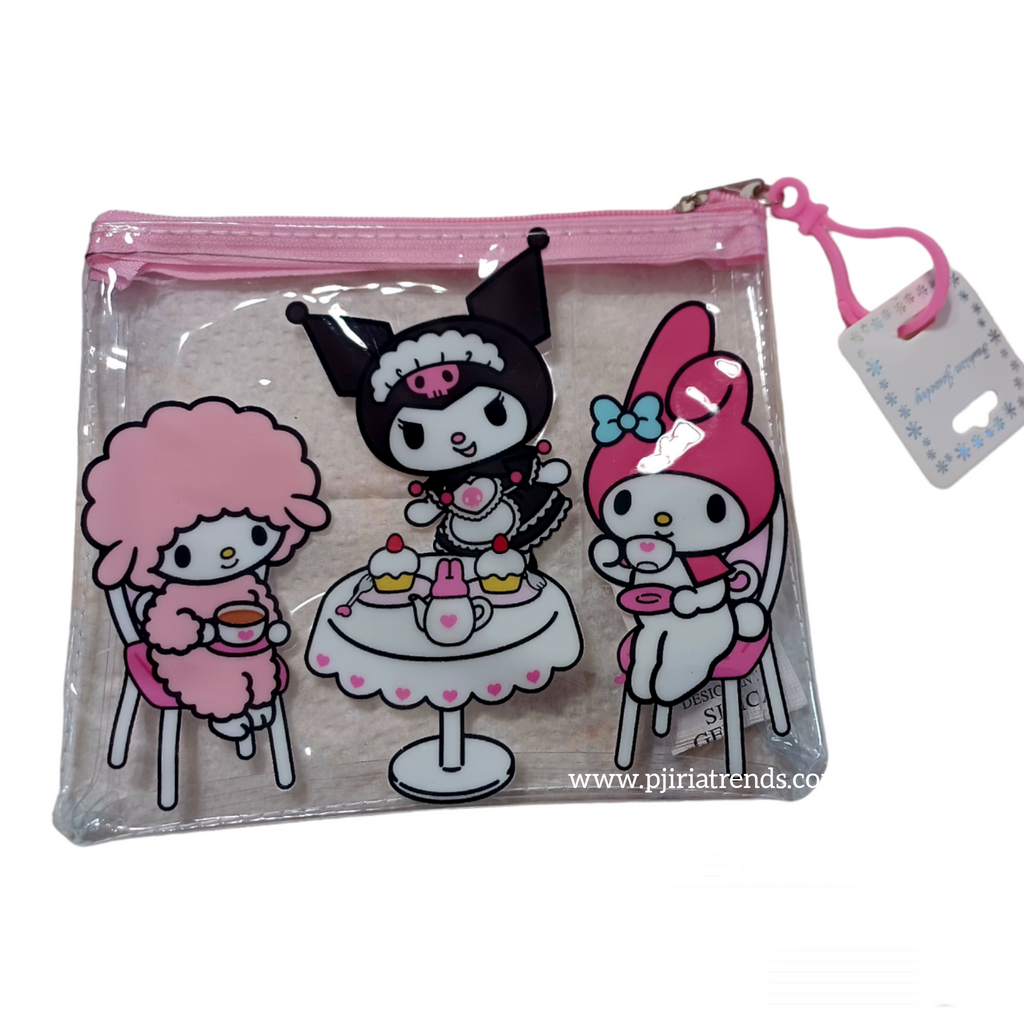 Transparent Hello Kitty Friends Small Makeup/ Purse Bag