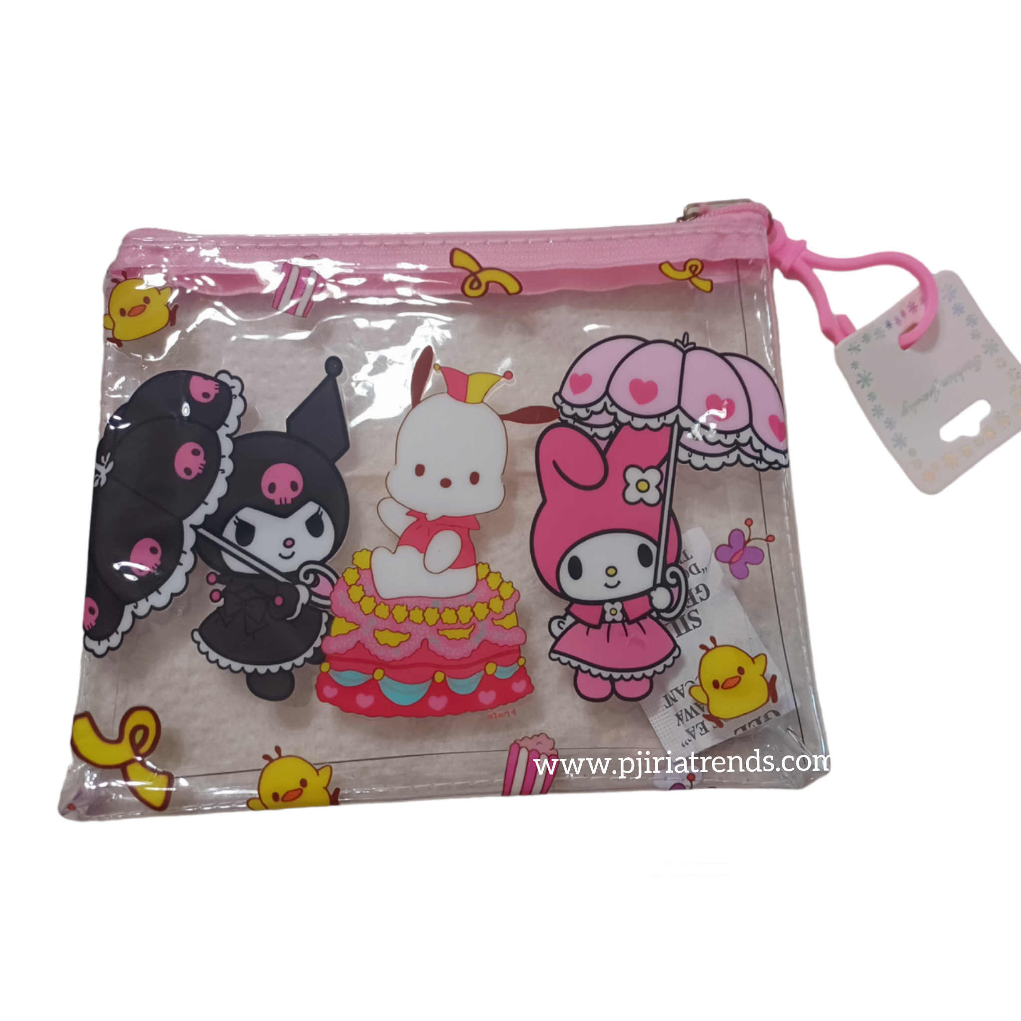 Transparent Hello Kitty Friends Small Makeup/ Purse Bag