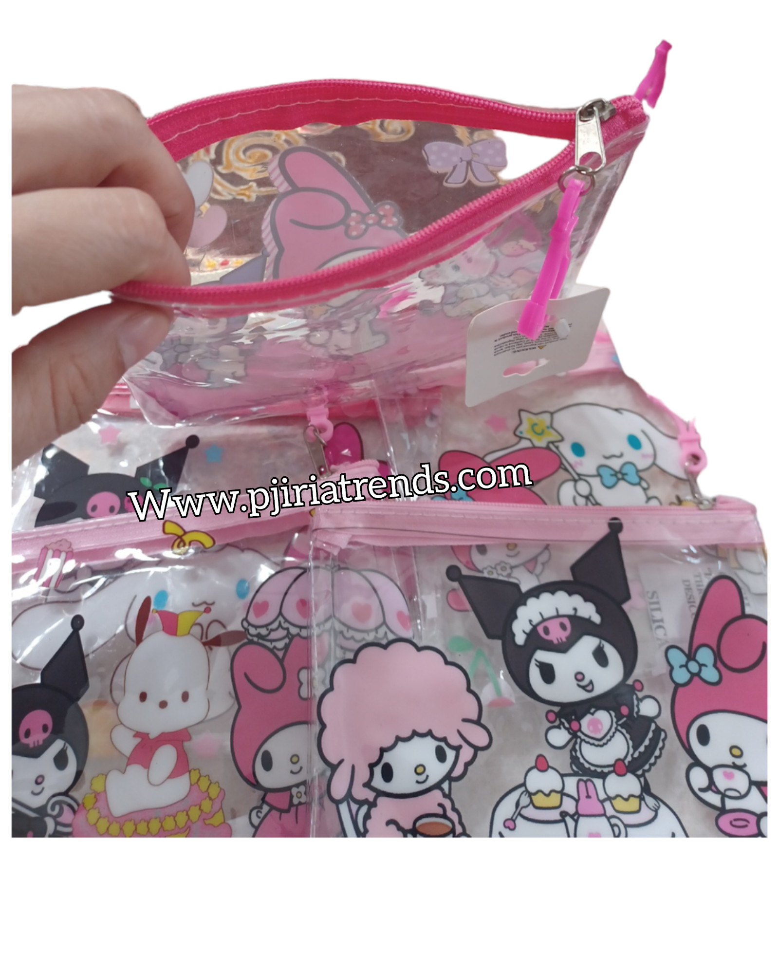 Transparent Hello Kitty Friends Small Makeup/ Purse Bag