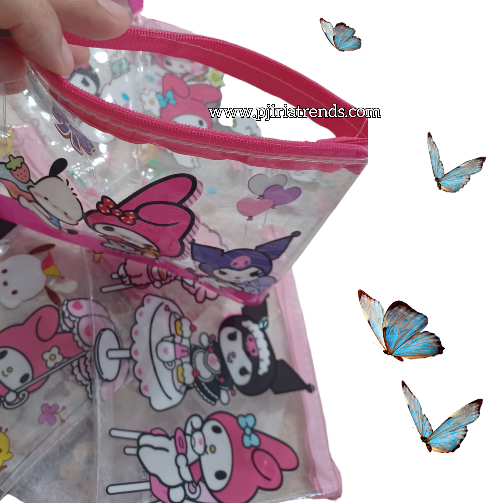 Transparent Hello Kitty Friends Small Makeup/ Purse Bag