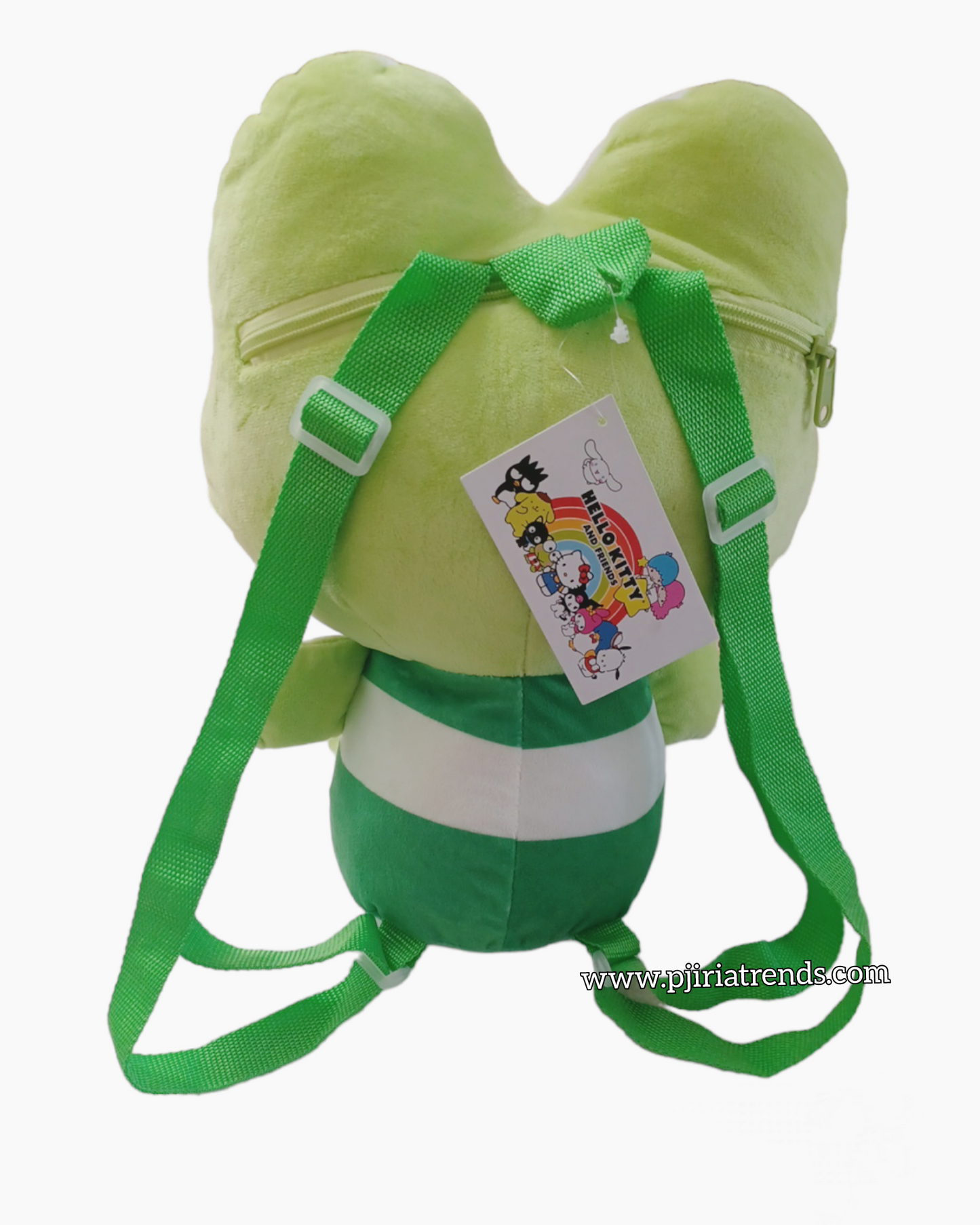 Original by Sanrio. Keroppi 14" Soft Plush Backpack.