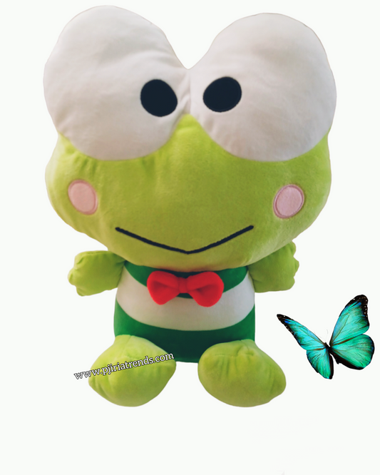 Original by Sanrio. Keroppi 14" Soft Plush Backpack.