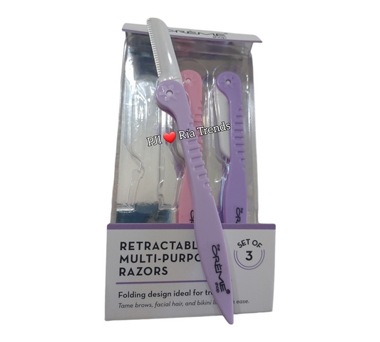 The CRÈME Retractable Multi Purpose Razors Set of 3