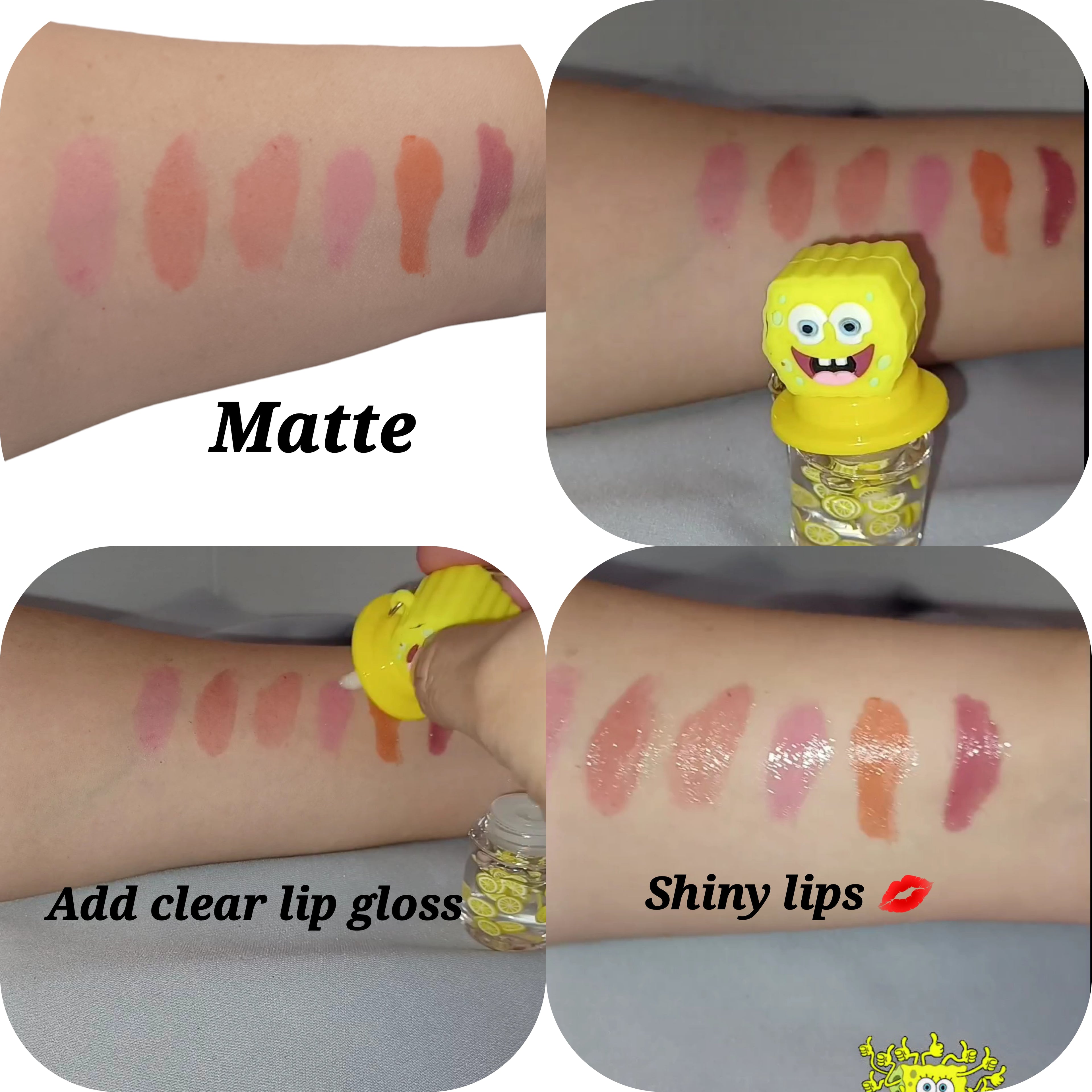 SpongeBob Peel off Lip Tattoo Matte Tint