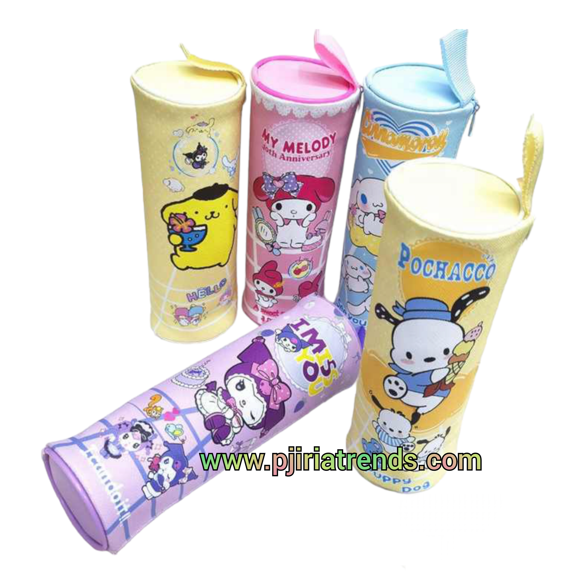 Kitty Friends Pencil Pouch/ Makeup Brush Pouch