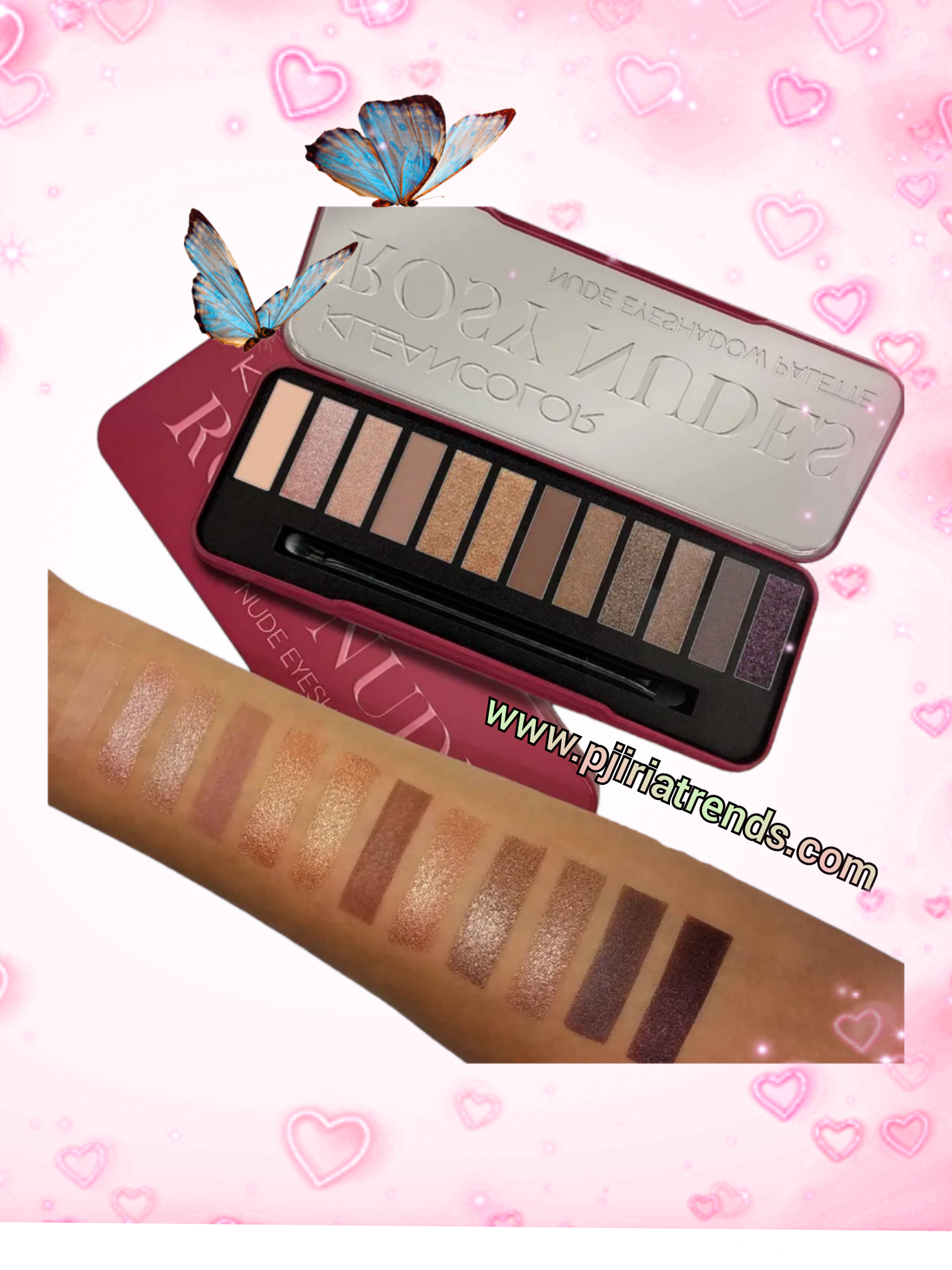 Kleancolor Rosy Nudes Eyeshadow Palette
