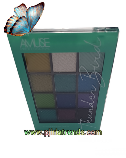 Paleta de sombras de ojos Amuse Professional de 12 colores