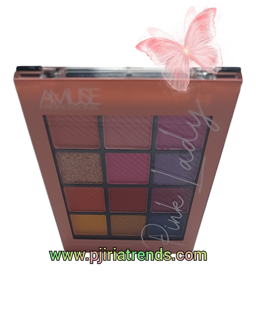 Paleta de sombras de ojos Amuse Professional de 12 colores