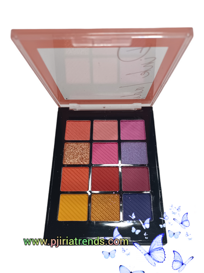 Paleta de sombras de ojos Amuse Professional de 12 colores