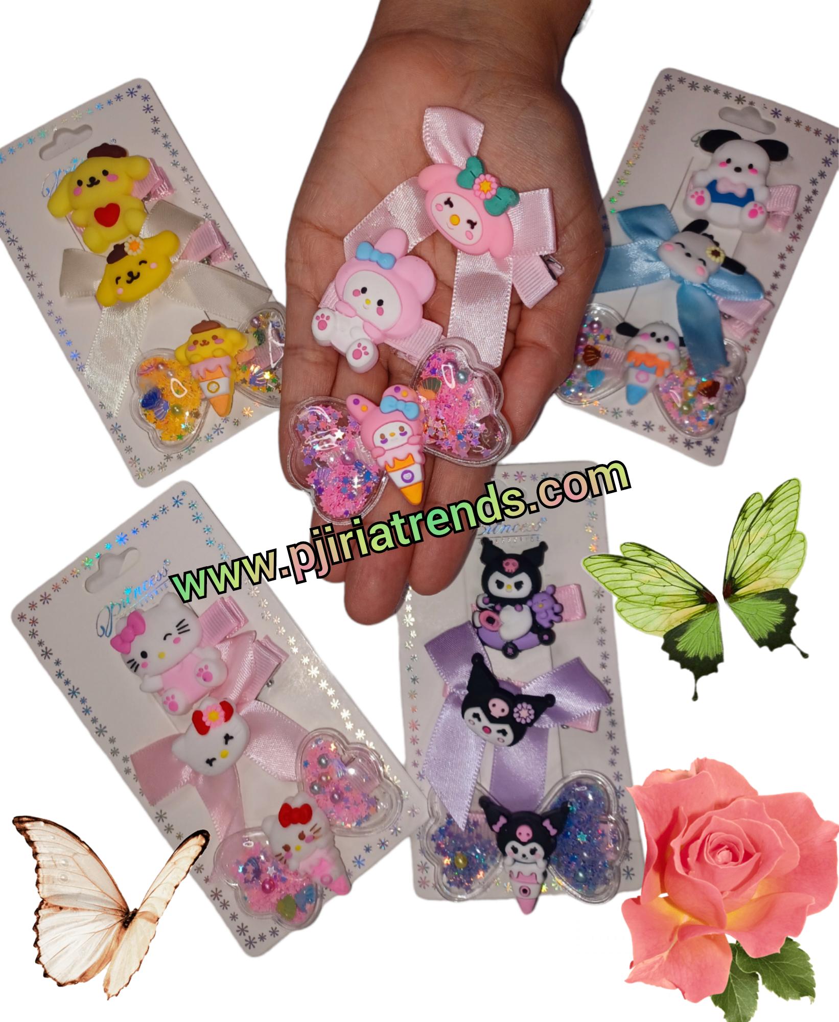 Cute Cartoon Hair Clip Set