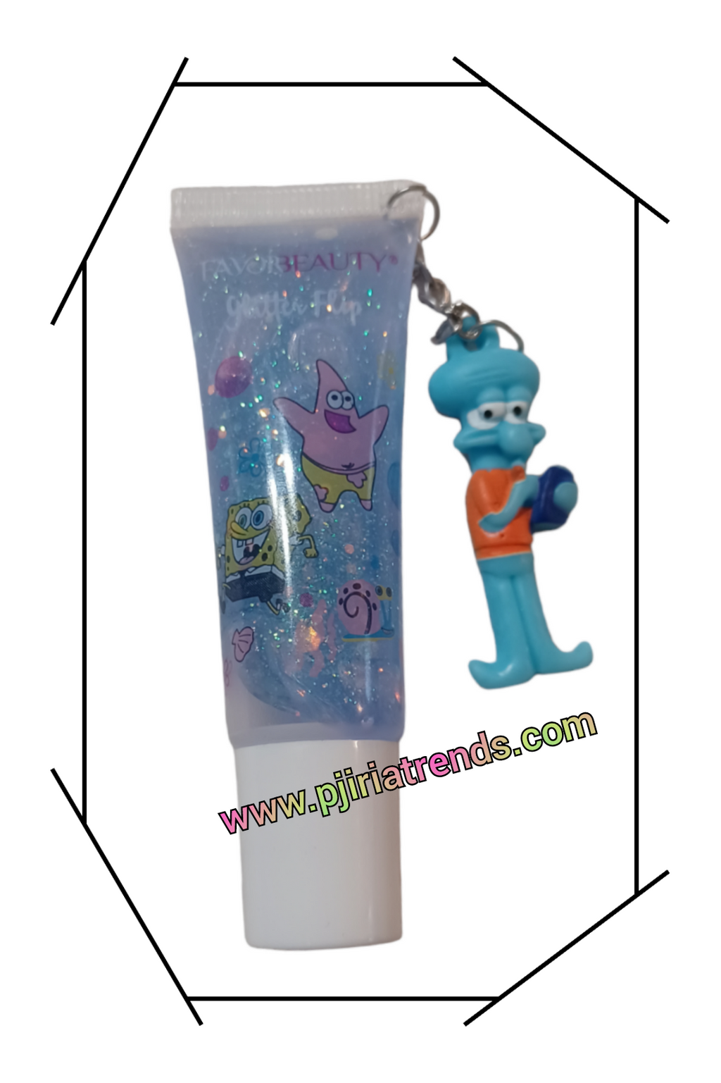 Brillo de labios con purpurina de Bob Esponja