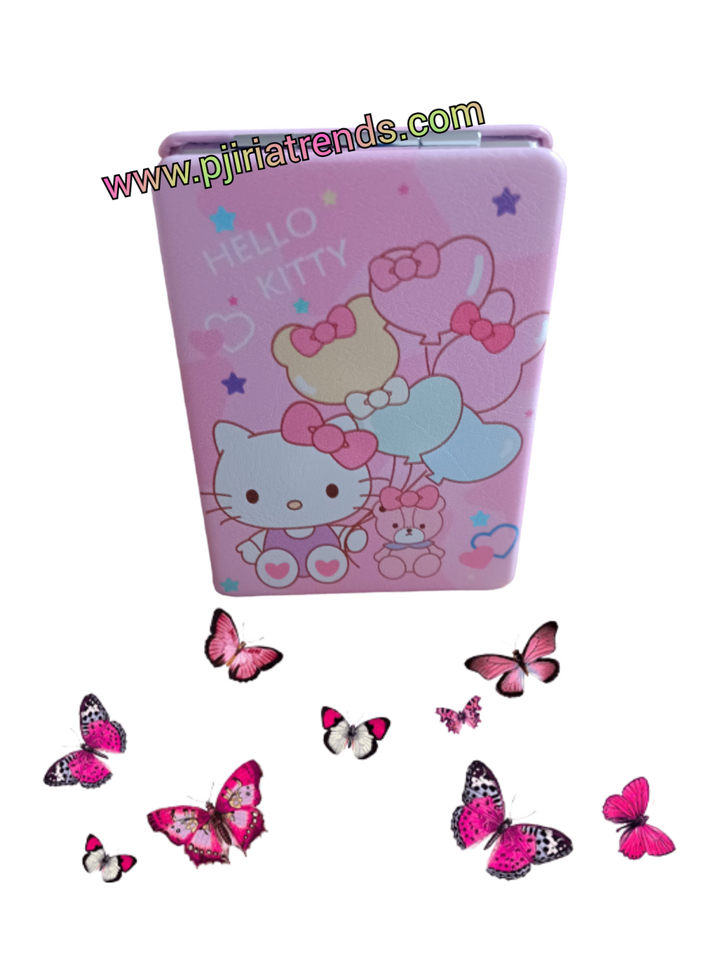Elegante espejo de metal con lupa HK