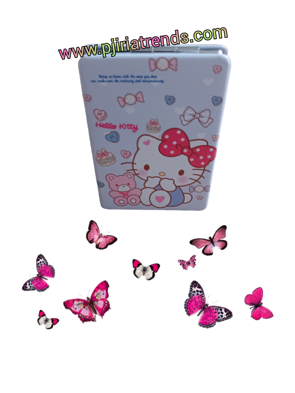 Elegante espejo de metal con lupa HK