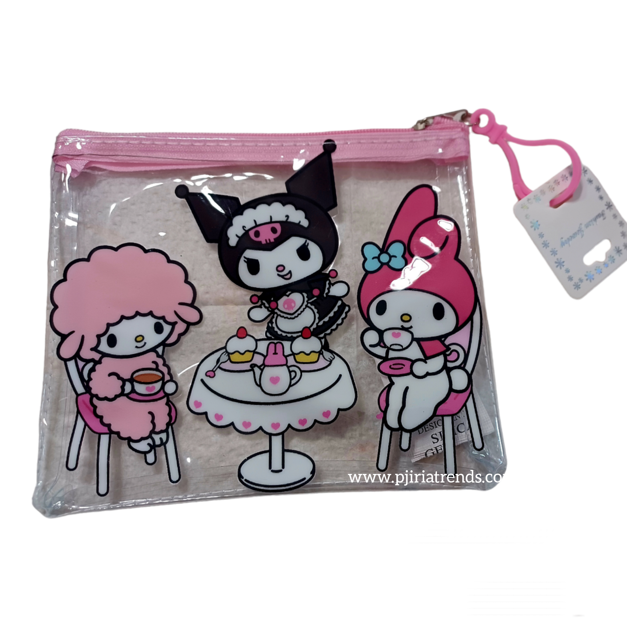 Transparent Hello Kitty Friends Small Makeup/ Purse Bag