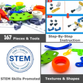 BUILD & PLAY - DIY Creative Junior Educational STEM Learning Construction Set for Boys & Girls 5+Years (tools Included)