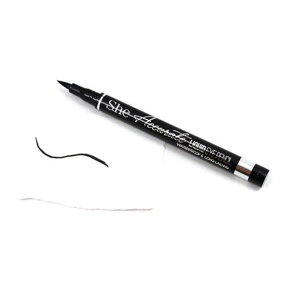 S.he Black Waterproof Liquid Eye Pencil Marker