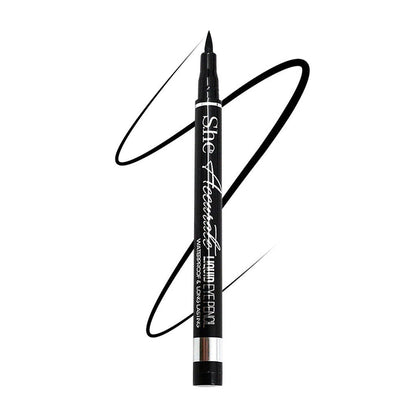 S.he Black Waterproof Liquid Eye Pencil Marker