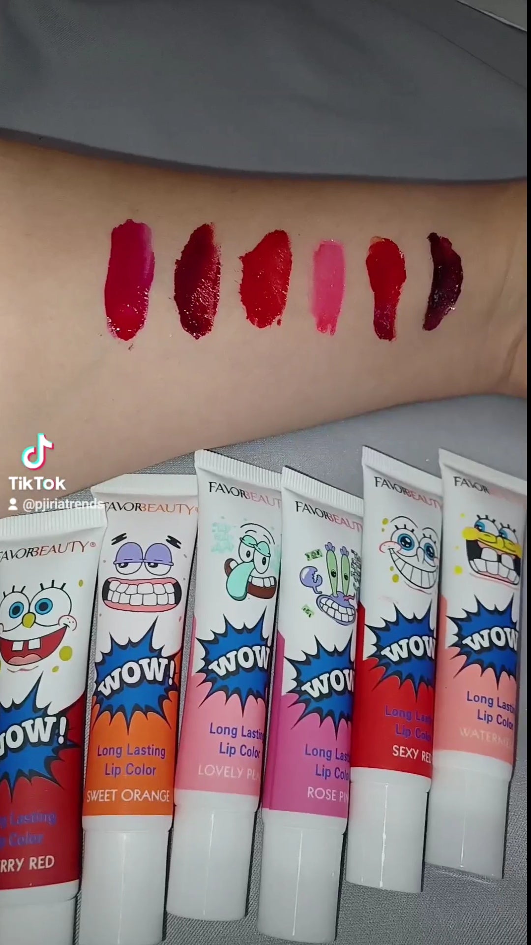 SpongeBob Peel off Lip Tattoo Matte Tint