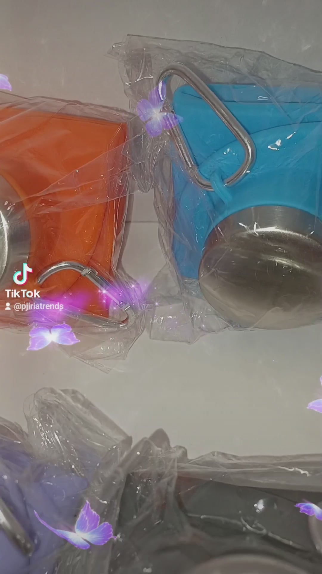 Botella plegable deportiva de silicona