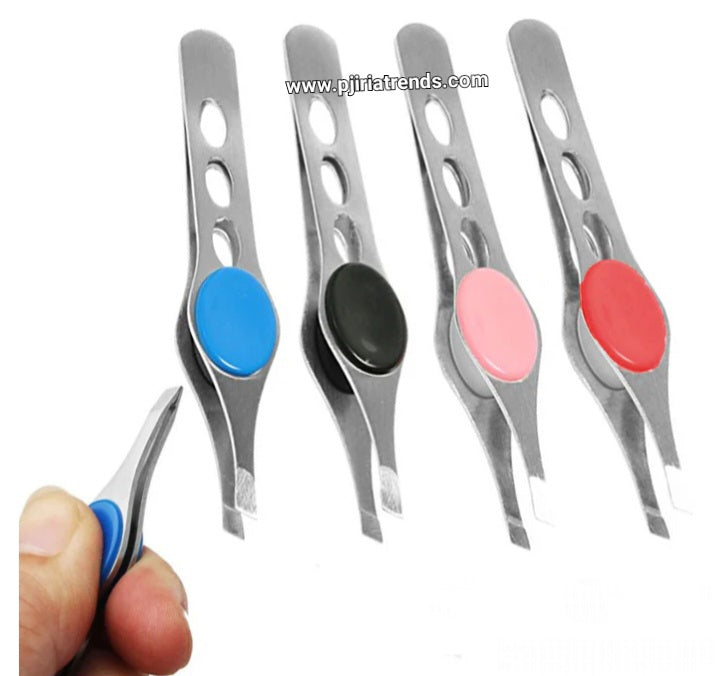 Stainless Steel Eyebrow Precision Tip Tweezer (1pc)