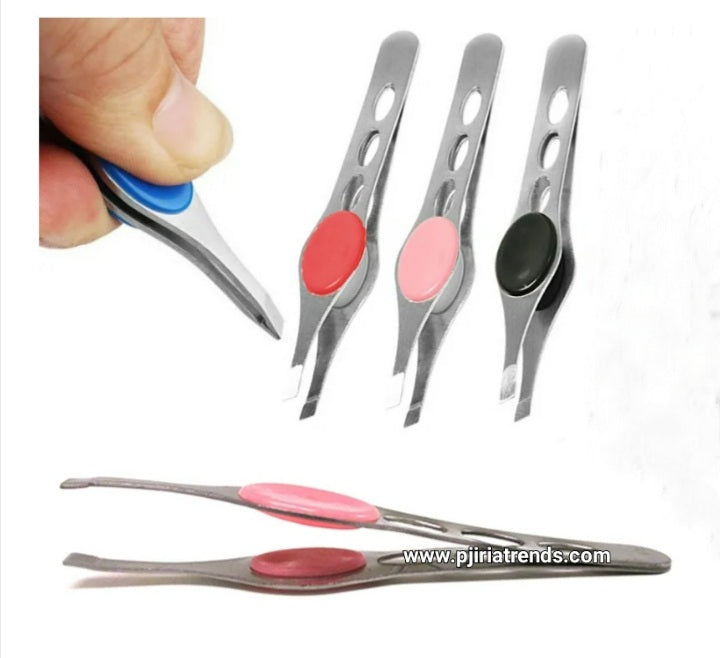 Stainless Steel Eyebrow Precision Tip Tweezer (1pc)