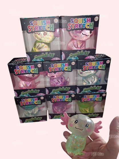 Axolotl Sugar Glitter Squishy Toy